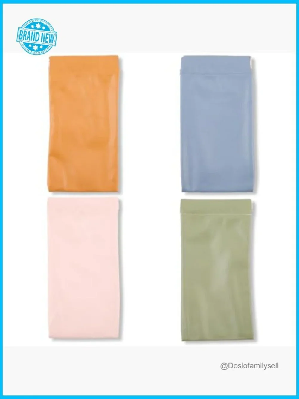 PU Leather Eyeglass Cases Squeeze Top Portable Soft Travel Storage Pouch